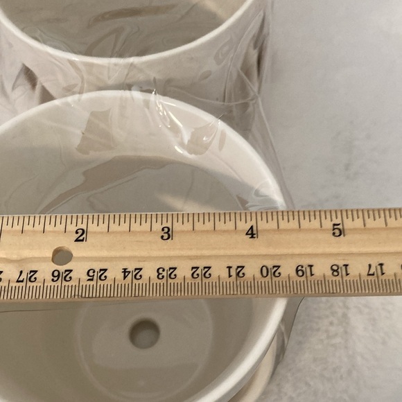 Rae Dunn Merry Xmas Plaid Deer Planters with Tray - Picture 7 of 7